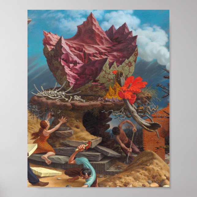 Peter Blume - Der Felsen Poster (Vorne)