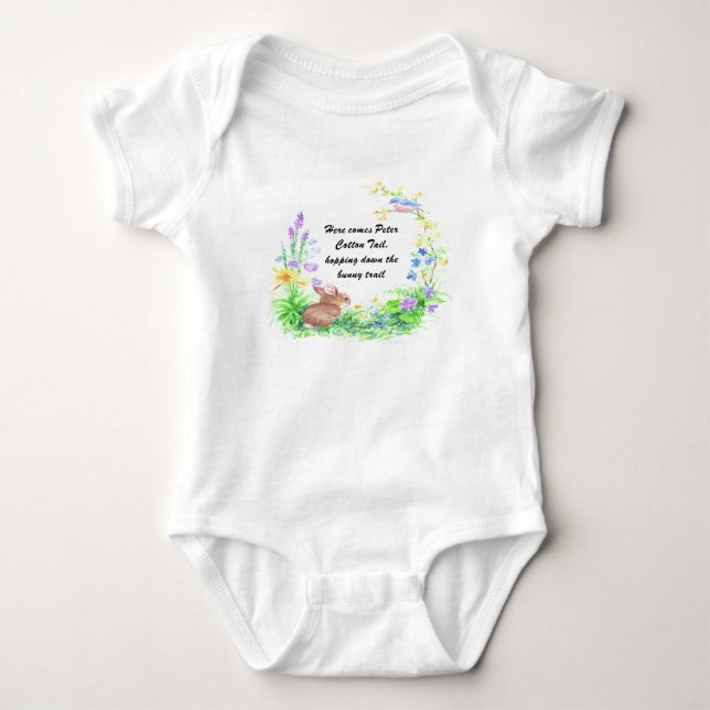 Peter Cotton Schwanz Baby Strampler (Vorderseite)