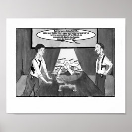 Peter Cotton Schwanz in Handschellen, Graustufen 8 Poster