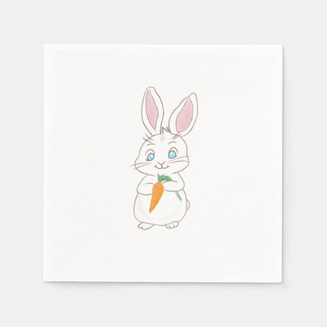 Peter Cottontail  Serviette (Vorderseite)