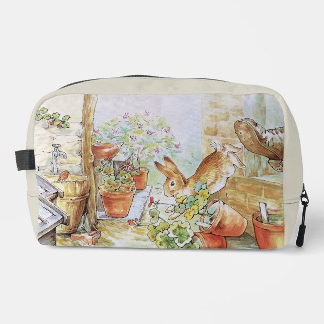Peter das Kaninchen, das in Gartenschuppen stürzt Waschbeutel (Vorderseite)