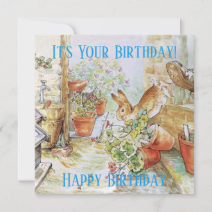 Peter das Kaninchen Happy Birthday Karte