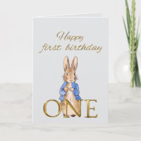 Peter das Kaninchen Happy Erster Geburtstag 1