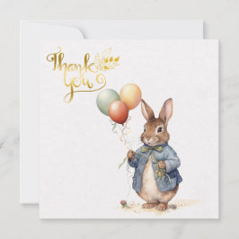 Peter das Kaninchen mit Ballons Danke