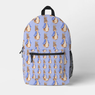 Peter das Kaninchen mit blauem Hintergrund Bedruckter Rucksack
