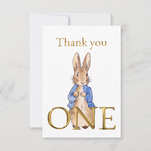 Peter das Kaninchen ONE Danke (Vorderseite)