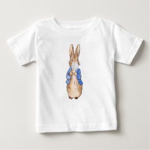 Peter der Kaninchen bläst ein weißes Kaugummi Baby T-shirt