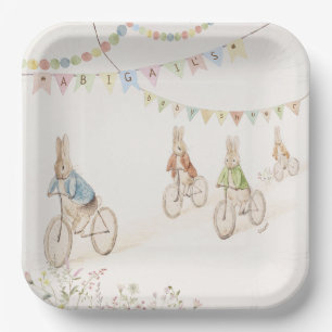 Peter der Kaninchen-Bunny-Gender-Neutral-Baby-Dusc Pappteller