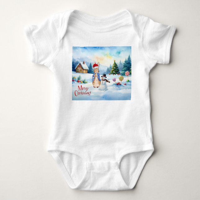 Peter der Kaninchen Ginger Brothaus Baby Strampler (Vorderseite)