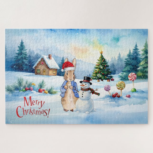 Peter der Kaninchen Ginger Brothaus Puzzle (Horizontal)