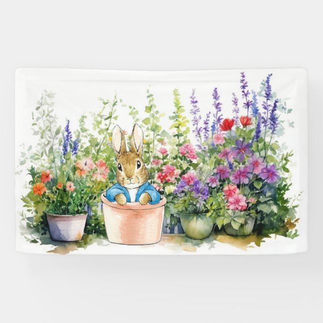 Peter der Kaninchen im Garten Banner (Horizontal)