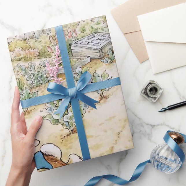 Peter der Kaninchen im Garten von Herrn Mc Gregor Geschenkpapier (Schenken)