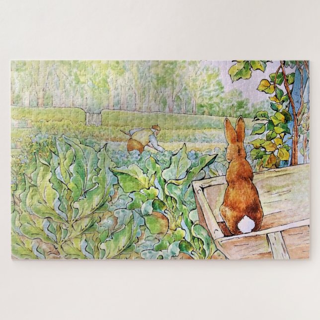 Peter der Kaninchen im Vegie Garden von Herrn Mc G Puzzle (Horizontal)
