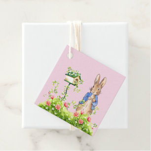 Peter der Kaninchen in seinem Garten Geschenkanhänger