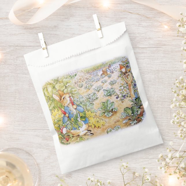 Peter der Kaninchen isst Karotten Geschenktütchen (Ausgeschnitten)