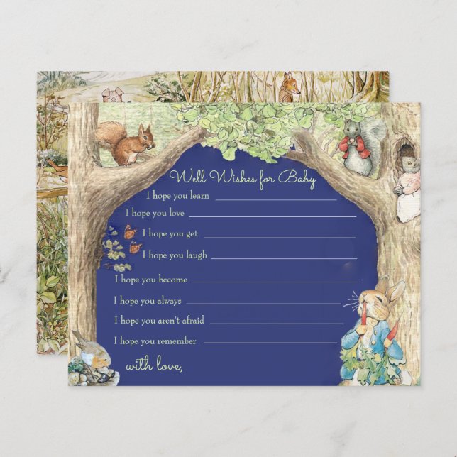 Peter der Kaninchenwaldfreunde wünscht sich gut (Vorne/Hinten)