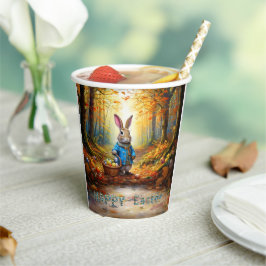 Peter der Osterhase mit Eierkörbchen Pappbecher