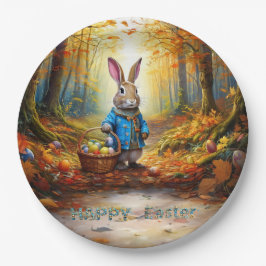 Peter der Osterhase mit Eierkörbchen Pappteller