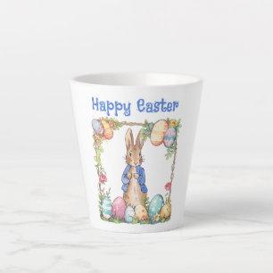 Peter der Osterkaninchen Ostereier Happy Oster Milchtasse