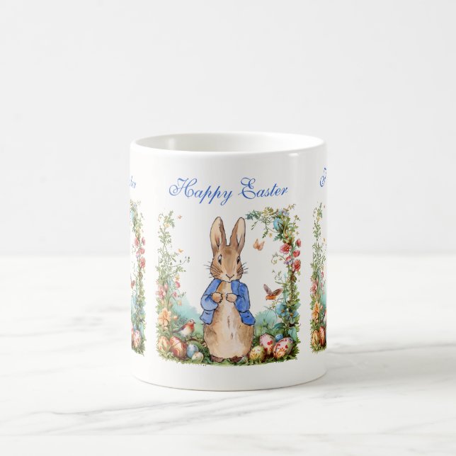 Peter der Osterkaninchen Ostereier Kaffeetasse (Mittel)