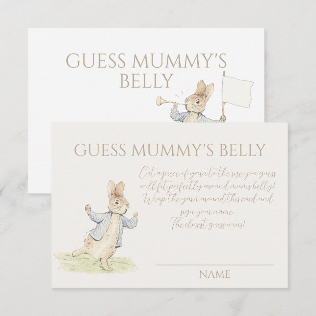 Peter der Rabbit Baby rät Mummy's Bauchspiel (Vorne/Hinten)