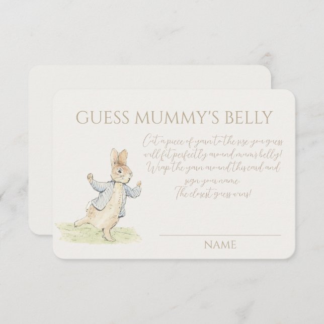 Peter der Rabbit Baby rät Mummy's Bauchspiel (Vorne/Hinten)