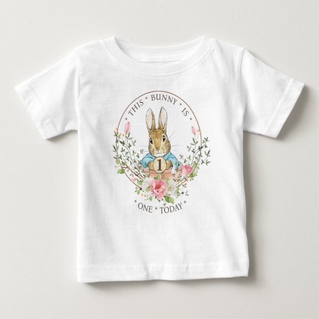 "Peter der Rabbit Birthday Boy" Baby T-shirt (Vorderseite)