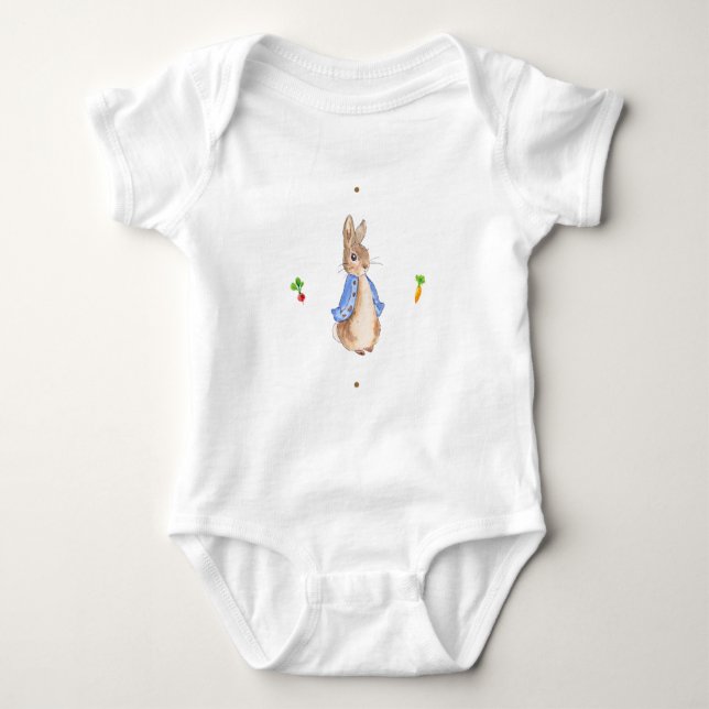 Peter der Rabbit Bodysuit Baby Strampler (Vorderseite)