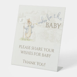 Peter der Rabbit Bunny Beatrix wünscht Baby-Signat Sockelschild