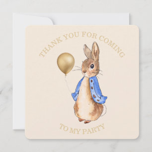 Peter der Rabbit Danke, dass du zu meinem Party ge Dankeskarte