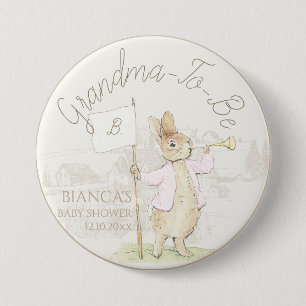Peter der Rabbit etwas Bunny Baby Dusche Oma zu Button