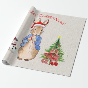 Peter der Rabbit feiert Weihnachten Geschenkpapier