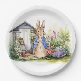 Peter der Rabbit-Gartenschuppen Pappteller
