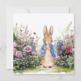 Peter der Rabbit in seinem Garten Nr. 2 Einladung
