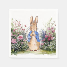 Peter der Rabbit in seinem Garten Nr. 2 Serviette