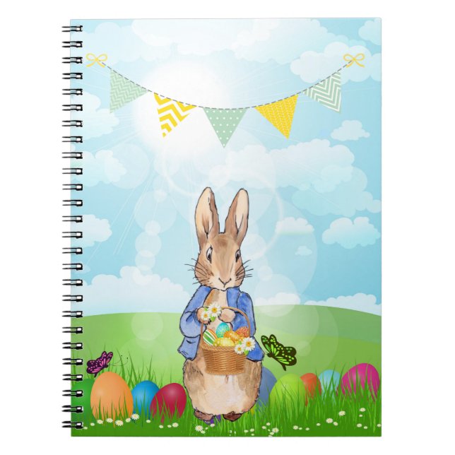 Peter der Rabbit Ostersonnengasen Notizblock (Vorderseite)