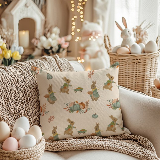 Peter der Rabbit Urlaub Throw Kissen (Von Creator hochgeladen)