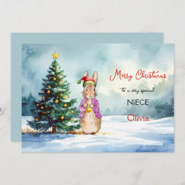 Peter der Rabbit Weihnachtsbaum Feiertagskarte