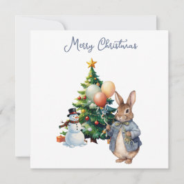 Peter der Rabbit Weihnachtsbaum Feiertagskarte