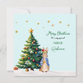 Peter der Rabbit Weihnachtsbaum Feiertagskarte
