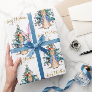 Peter der Rabbit Weihnachtsbaum Geschenkpapier