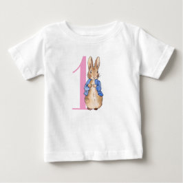 Peter der Rabbit zum ersten Geburtstag Baby T-shirt