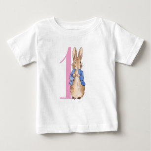 Peter der Rabbit zum ersten Geburtstag Baby T-shirt