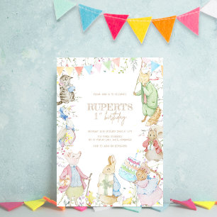 Peter der Rabbit zum ersten Geburtstag Einladung