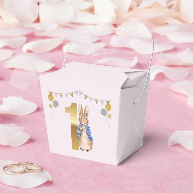 Peter der Rabbit zum ersten Geburtstag Geschenkschachtel (Hochzeit)