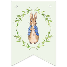 Peter des Kaninchens mit grünem Flügeldraath Wimpelkette