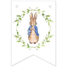 Peter des Kaninchens mit grünem Flügeldraath Wimpelkette