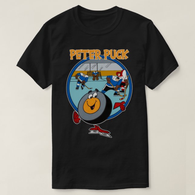 Peter Design Puck Cartoon Character Classic T Shir T-Shirt (Design vorne)