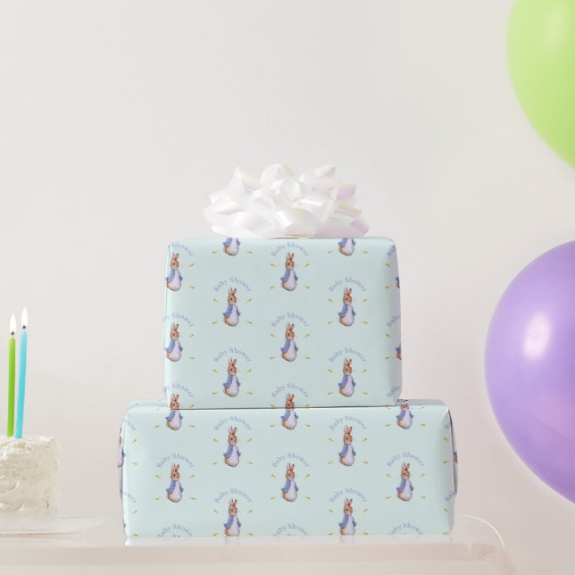 Peter die Kaninchen Babydusche Geschenkpapier (Partygeschenke)