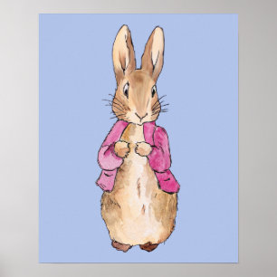 Peter die Rabbit Pink Jacke Poster
